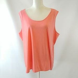 Simple Pink Tank Top - 3X - NWOT